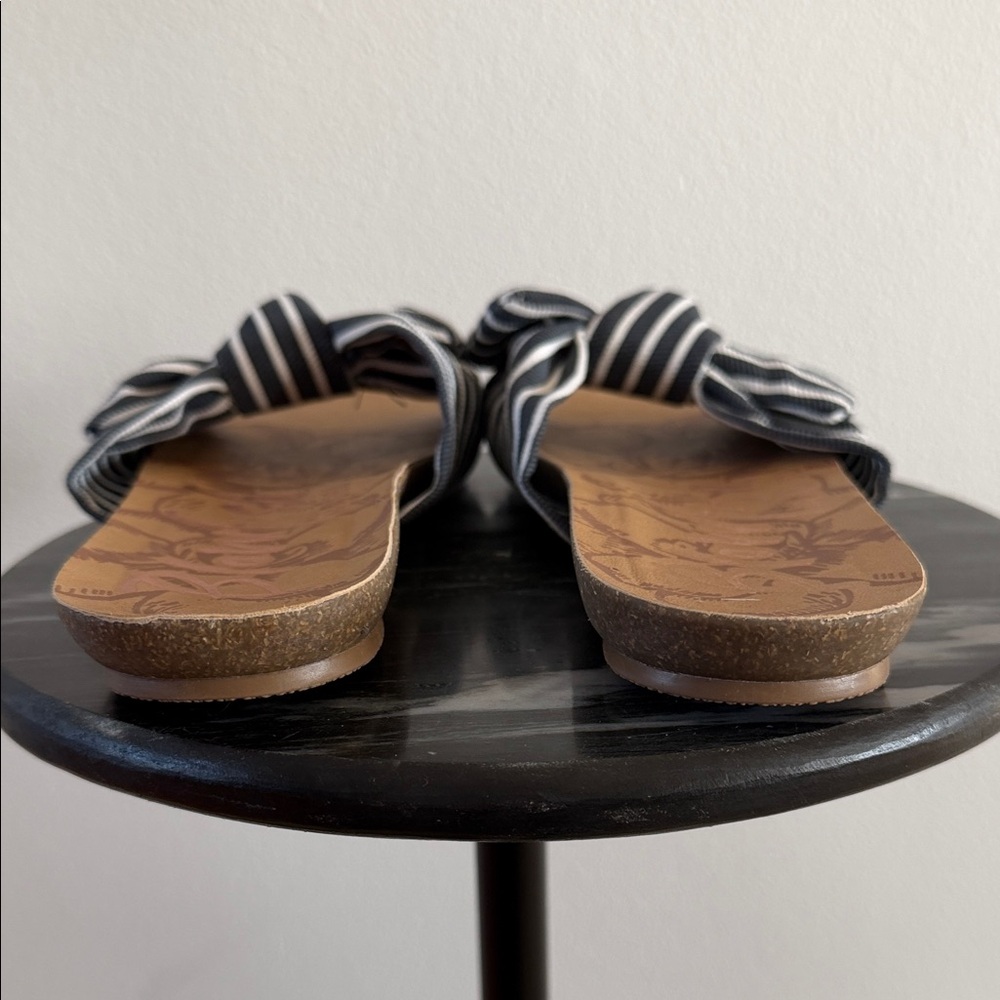 Blowfish Malibu Women's Striped Sandals - Blue and White - Picture 7 of 7